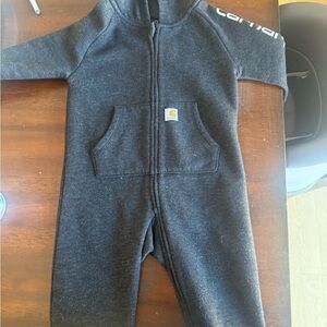 Carhartt Charcoal Kids Footie One Piece
